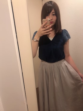 「PATTERN・fiona （パターンフィオナ）のアイテム（トップス）」を使った、maikaさん（レディース・159cm）の秋コーディネート