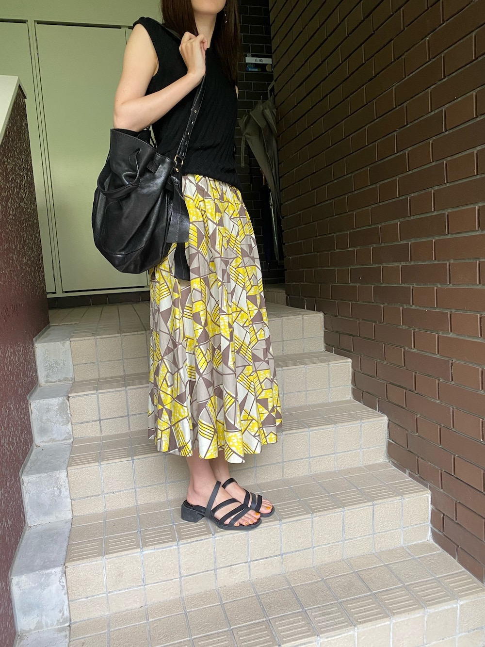 「誕生日」｜「ANDREA MABIANIのアイテム（ショルダーバッグ、ブラック系）」を使った、mocha1021さん（レディース・163cm）の夏コーディネートの1枚目の写真