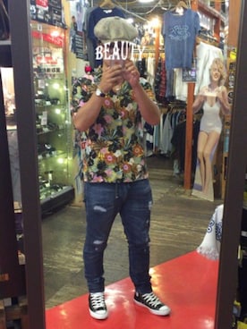 「James Lock ＆ Co． Hatters（ジェームスロック）のアイテム（帽子）」を使った、TAKUYAさん（メンズ・175cm）の夏コーディネート