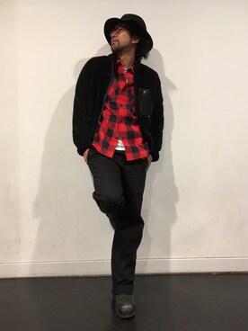 「ショット」｜「アイテム（ブルゾン）」を使った、鈴木 瞬さん（メンズ・176cm）の秋コーディネート
