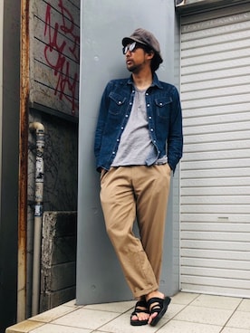 「ショット」｜鈴木 瞬さん（メンズ・176cm）の春コーディネート