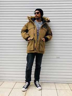「ショット」｜「アイテム（パンツ）」を使った、鈴木 瞬さん（メンズ・176cm）の秋コーディネート
