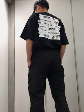 「BlackEyePatch（ブラックアイパッチ）のアイテム」を使った、イトウセイさん（メンズ・170cm）の春コーディネート