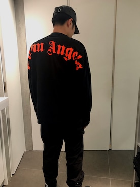 「Palm Angels（パームエンジェルス）のアイテム」を使った、イトウセイさん（メンズ・170cm）の春コーディネート