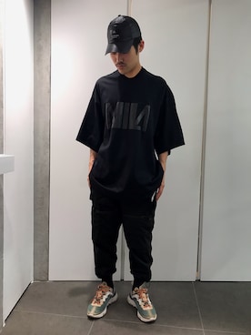 「NILoS（ニルズ）のアイテム」を使った、イトウセイさん（メンズ・170cm）の春コーディネート