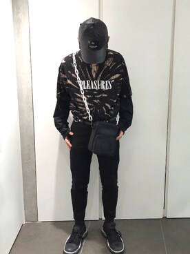 「DANKE SCHON（ダンケシェーン）のアイテム（バッグ）」を使った、イトウセイさん（メンズ・170cm）の夏コーディネート