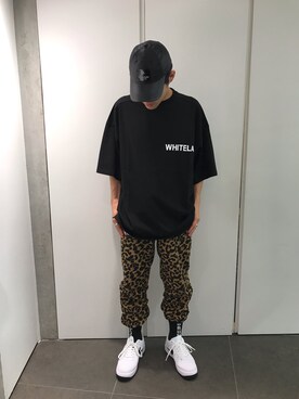 「WHITELAND（ホワイトランド）のWHITELAND/ホワイトランド/ビッグロゴオーバーサイズTシャツ（Tシャツ/カットソー）」を使った、イトウセイさん（メンズ・170cm）の夏コーディネート