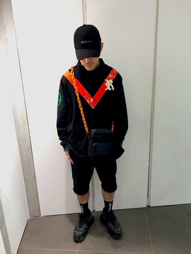 「DANKE SCHON（ダンケシェーン）のアイテム（バッグ）」を使った、イトウセイさん（メンズ・170cm）の夏コーディネート