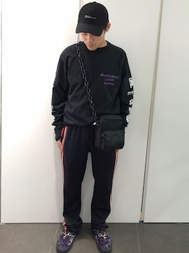 「DANKE SCHON（ダンケシェーン）のアイテム（バッグ）」を使った、イトウセイさん（メンズ・170cm）の夏コーディネート