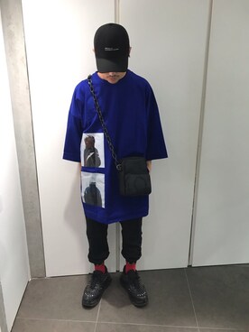 「DANKE SCHON（ダンケシェーン）のアイテム（バッグ）」を使った、イトウセイさん（メンズ・170cm）の夏コーディネート