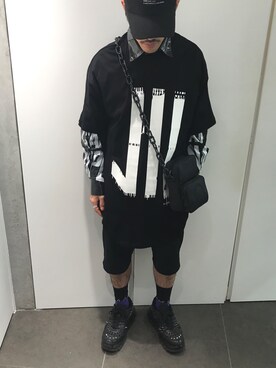 「NILoS（ニルズ）のアイテム」を使った、イトウセイさん（メンズ・170cm）の夏コーディネート