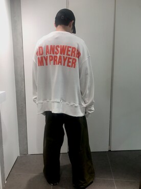 「WHITELAND（ホワイトランド）のアイテム（スウェット）」を使った、イトウセイさん（メンズ・170cm）の秋コーディネート