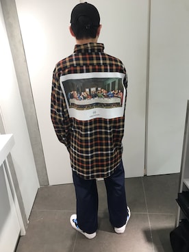 「L.H.P（エルエイチピー）のアイテム」を使った、イトウセイさん（メンズ・170cm）の秋コーディネート