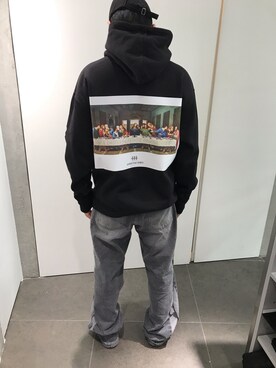 「L.H.P（エルエイチピー）のアイテム（パーカー）」を使った、イトウセイさん（メンズ・170cm）の秋コーディネート