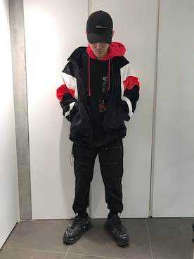 「DANKE SCHON（ダンケシェーン）のアイテム（ブルゾン）」を使った、イトウセイさん（メンズ・170cm）の秋コーディネート