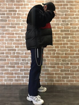 「DANKE SCHON（ダンケシェーン）のアイテム（ブルゾン）」を使った、イトウセイさん（メンズ・170cm）の冬コーディネート