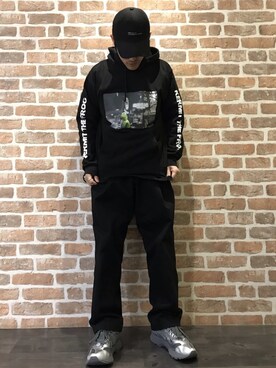 「L.H.P（エルエイチピー）のアイテム（パーカー）」を使った、イトウセイさん（メンズ・170cm）の冬コーディネート