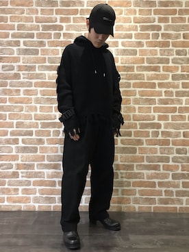 「L.H.P（エルエイチピー）のアイテム（ニット/セーター）」を使った、イトウセイさん（メンズ・170cm）の冬コーディネート