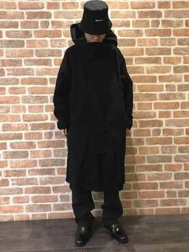 「L.H.P（エルエイチピー）のアイテム（帽子）」を使った、イトウセイさん（メンズ・170cm）の冬コーディネート