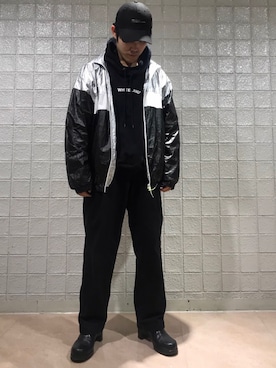 「DANKE SCHON（ダンケシェーン）のアイテム（ブルゾン）」を使った、イトウセイさん（メンズ・170cm）の冬コーディネート