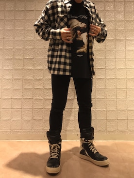 「REPRESENT（リプレゼント）のアイテム」を使った、イトウセイさん（メンズ・170cm）の春コーディネート