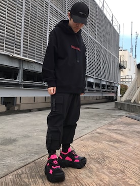 「SWEAR（スウェア）のアイテム（シューズ）」を使った、イトウセイさん（メンズ・170cm）の春コーディネート