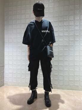 「WHITELAND（ホワイトランド）のWHITELAND/ホワイトランド/ビッグロゴオーバーサイズTシャツ（Tシャツ/カットソー）」を使った、イトウセイさん（メンズ・170cm）の夏コーディネート