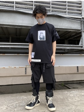 「L.H.P Private Brand（エルエイチピープライベートブランド）のアイテム（トップス）」を使った、イトウセイさん（メンズ・170cm）の夏コーディネート