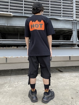 「BlackEyePatch（ブラックアイパッチ）のアイテム」を使った、イトウセイさん（メンズ・170cm）の夏コーディネート