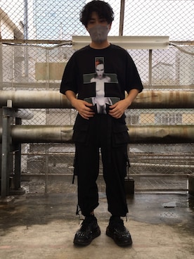 「PLEASURES（プレジャー）のアイテム」を使った、イトウセイさん（メンズ・170cm）の秋コーディネート