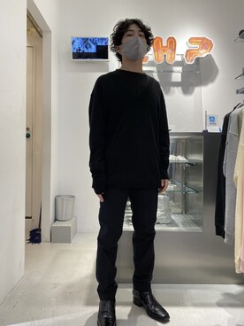 「soe（ソーイ）のアイテム（パンツ）」を使った、イトウセイさん（メンズ・170cm）の秋コーディネート