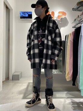 「REPRESENT（リプレゼント）のアイテム」を使った、イトウセイさん（メンズ・170cm）の秋コーディネート