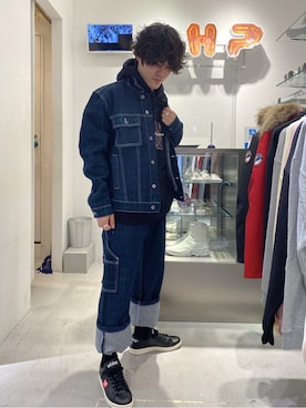 「L.H.P Private Brand（エルエイチピープライベートブランド）のアイテム（トップス）」を使った、イトウセイさん（メンズ・170cm）の秋コーディネート