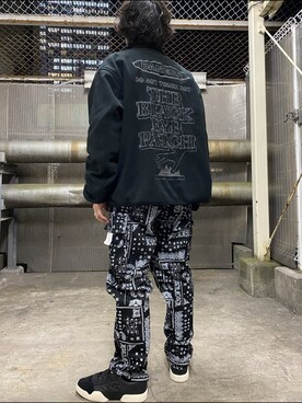 「BlackEyePatch（ブラックアイパッチ）のアイテム（ジャケット/アウター）」を使った、イトウセイさん（メンズ・170cm）の秋コーディネート