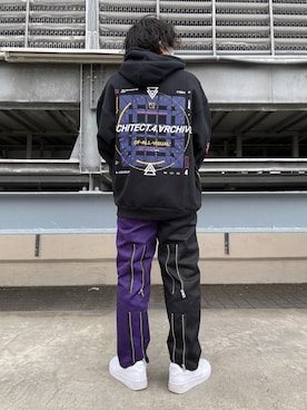「L.H.P Private Brand（エルエイチピープライベートブランド）のアイテム」を使った、イトウセイさん（メンズ・170cm）の冬コーディネート