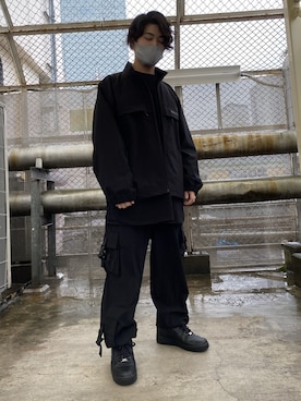 「WHITELAND（ホワイトランド）のアイテム（ブルゾン）」を使った、イトウセイさん（メンズ・170cm）の冬コーディネート