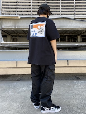 「BlackEyePatch（ブラックアイパッチ）のアイテム」を使った、イトウセイさん（メンズ・170cm）の春コーディネート