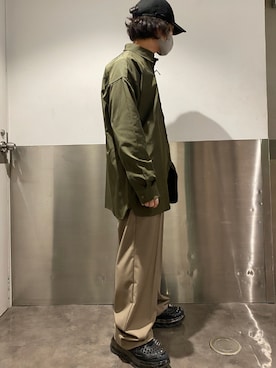 「Y-3（ワイスリー）のアイテム（トップス）」を使った、イトウセイさん（メンズ・170cm）の春コーディネート