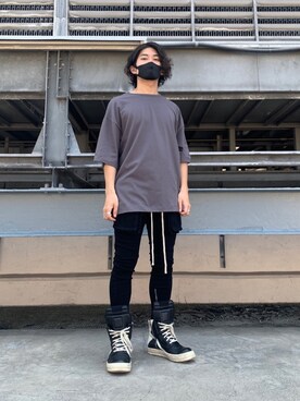 「DANKE SCHON（ダンケシェーン）のDankeSchon/ダンケシェーン/バイオウォッシュフラップパンツ（その他パンツ）」を使った、イトウセイさん（メンズ・170cm）の夏コーディネート