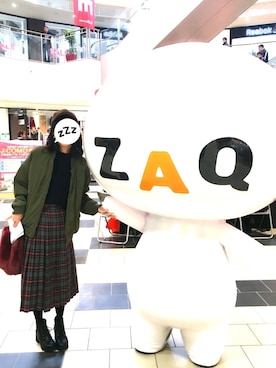 「SpRay（スプレイ）のアイテム（MA-1）」を使った、saさん（レディース・157cm）の冬コーディネート
