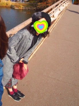 「CIAOPANIC（チャオパニック）のアイテム（ハンチング/ベレー帽）」を使った、saさん（レディース・157cm）の秋コーディネート