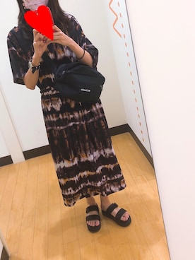 「JEANASIS（ジーナシス）のアイテム（シャツワンピース）」を使った、saさん（レディース・157cm）の夏コーディネート