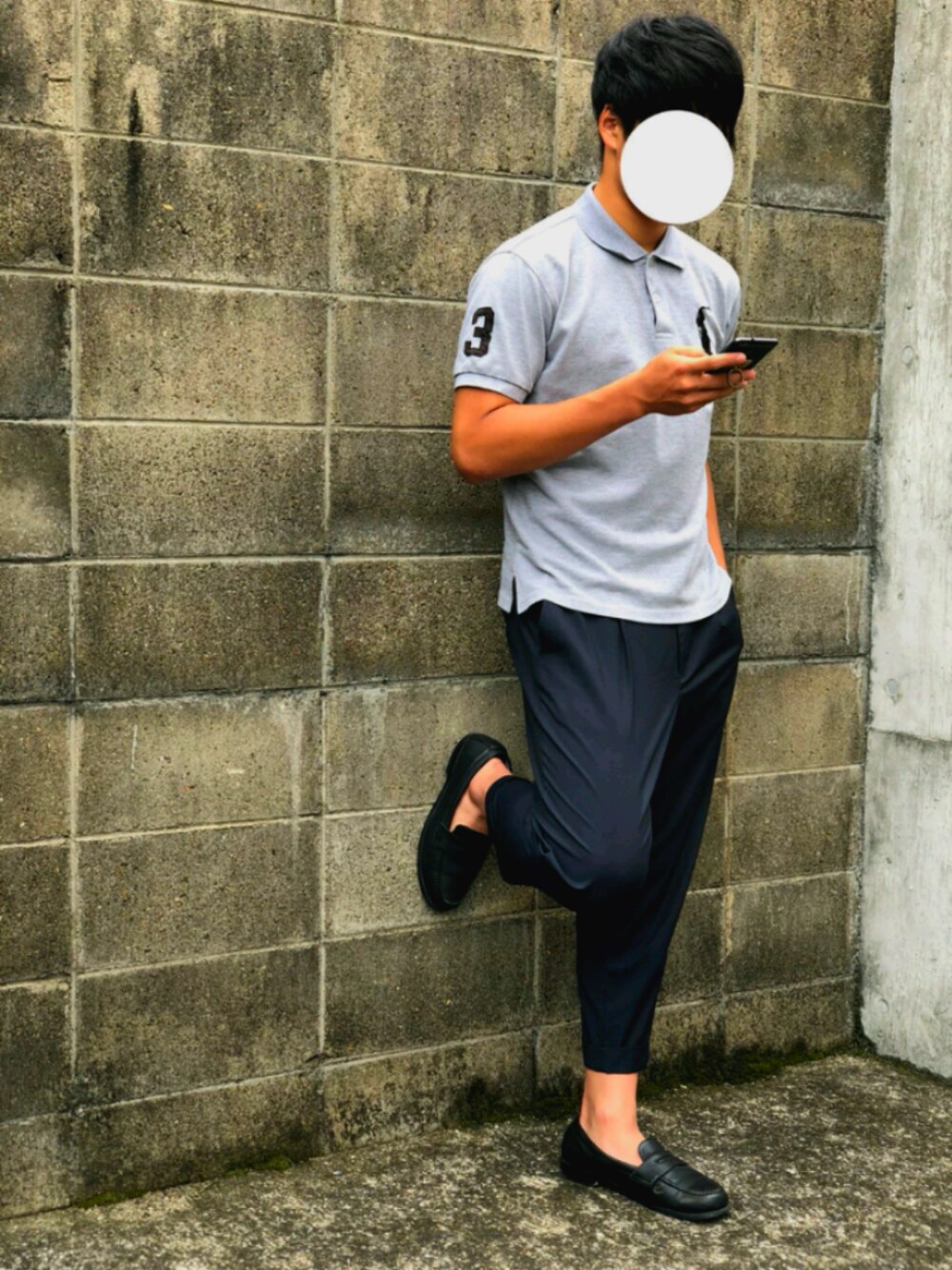 カスタム スリム フィット メッシュ ポロシャツを使った人気 
