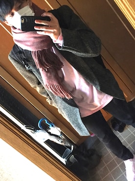 「PRO CLUB （プロクラブ）のアイテム（スウェット）」を使った、leさん（メンズ・173cm）の冬コーディネート