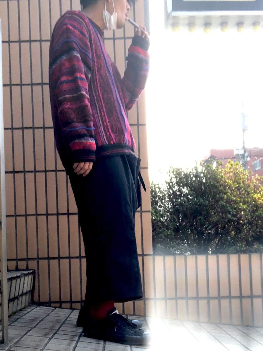 「COOGIのアイテム（ニット/セーター、その他）」を使った、leさん（メンズ・173cm）の秋コーディネートの1枚目の写真