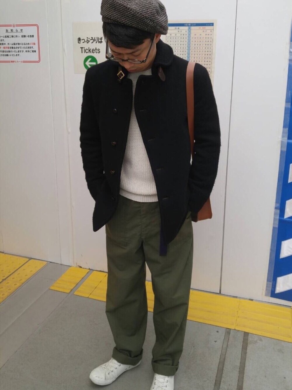 「URBAN RESEARCH DOORS MENSのアイテム（ハンチング/ベレー帽、その他）」を使った、farrattiさん（メンズ・172cm）の春コーディネートの1枚目の写真