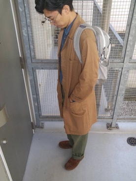 「DIEMME（ディエッメ）のアイテム（ブーツ）」を使った、farrattiさん（メンズ・172cm）の秋コーディネート