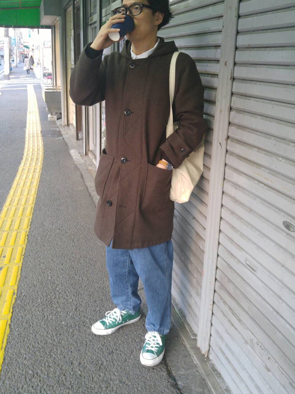 「BEN DAVIS/WHITE LABELのアイテム（その他トップス、その他）」を使った、farrattiさん（メンズ・172cm）の冬コーディネートの1枚目の写真