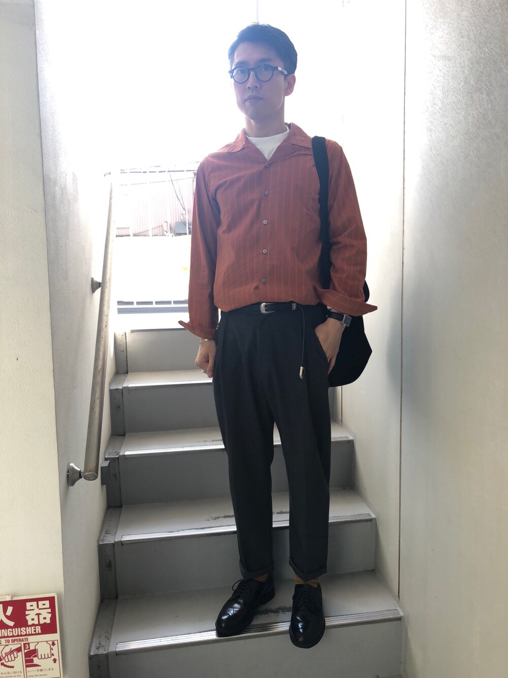 「UNIQLOのアイテム（シャツ/ブラウス、その他）」を使った、farrattiさん（メンズ・172cm）の秋コーディネートの1枚目の写真