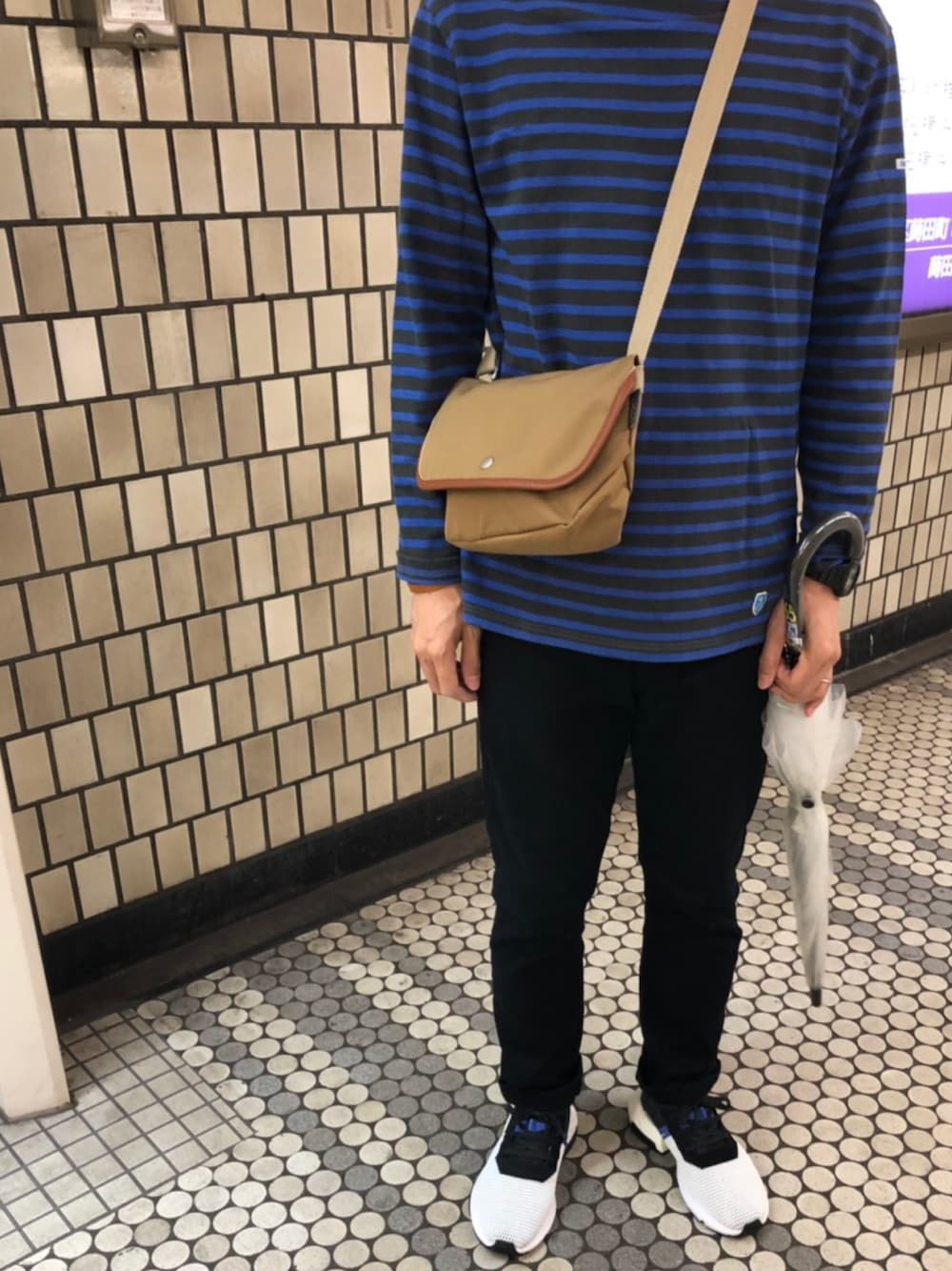 「ORCIVALのコットンロード フレンチバスクシャツ(EVEN PITCH) MEN（Tシャツ/カットソー、その他）」を使った、farrattiさん（メンズ・172cm）の秋コーディネートの1枚目の写真